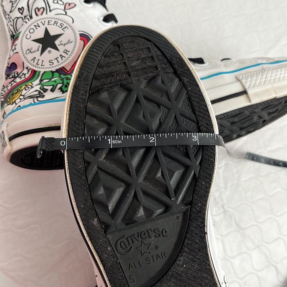 Converse Custom Unicorn Horse white multicolor high top sneakers - Picture 11 of 11